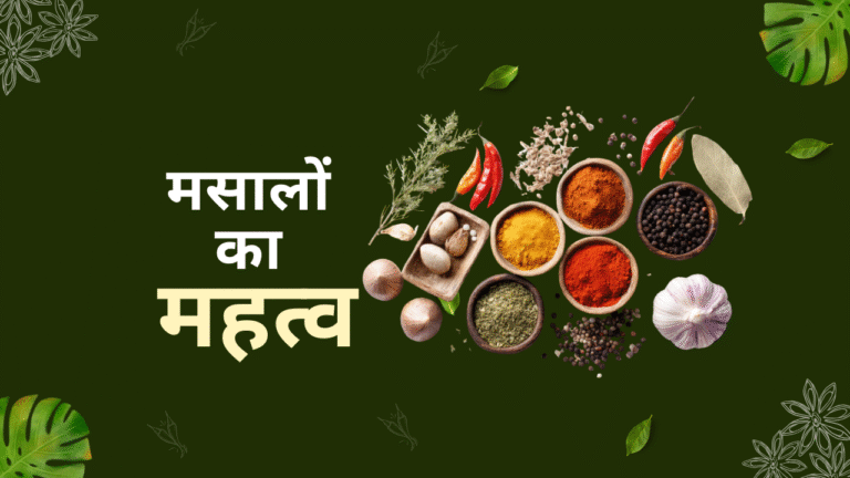 मसालों का महत्व